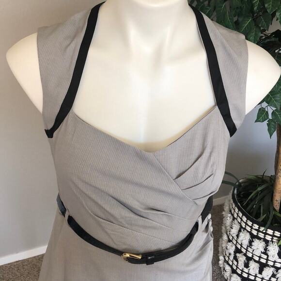 XOXO Grey and Black Bodycon Dress - Picture 4 of 11